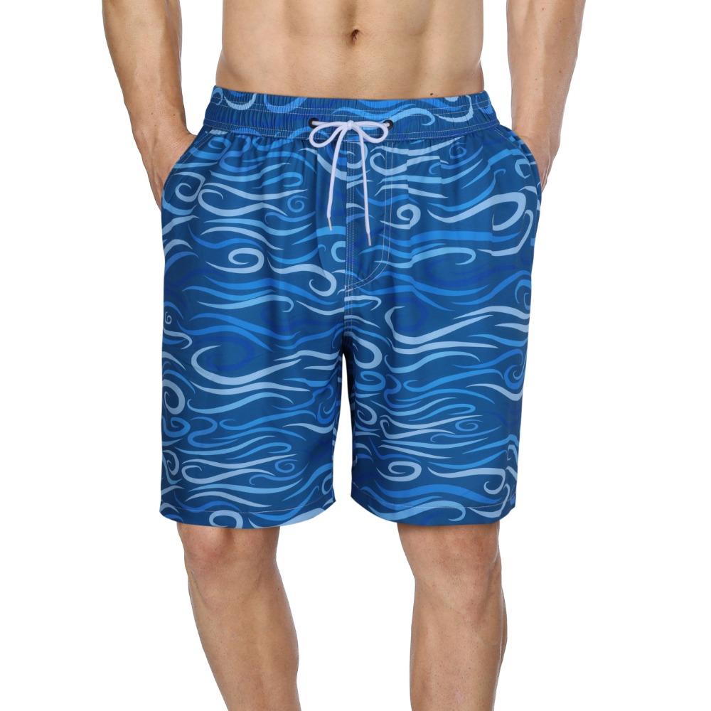 CHARMLEAKS Men Swim Shorts with Side Pockets Quick Dry Board Shorts