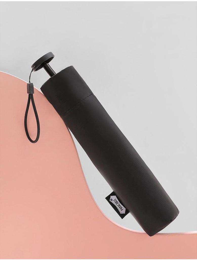 PARACHASE 105g Ultraleichter Faltbarer Schirm mit Schwarzkleber: Anti-UV, Tragbar & Perfekt für Sonne und Regen. Ideal für Frauen.