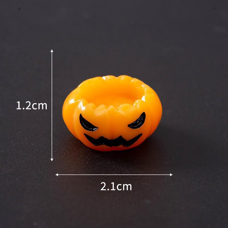 Halloween Mini Resin Figurine Scary Skull Coffin Chair House Decor for Haunted House Indoor Outdoor Party Prop