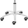 Cosmetic stool on wheels up to 120 kg como - white