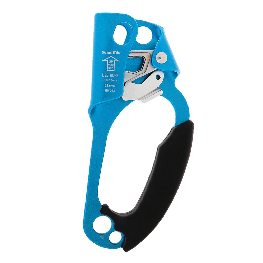 Arborist Tree Rock Climbing Right & Left Hand Ascender Riser 8-13mm Rope Clamp Grasp Device - CE Approved