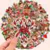 50pcs Retro Christmas Vinyl Stickers, Reusable for Laptops, Water Bottles, Suitcases, Helmets, Motorcycles,Guitars,Holiday Gifts