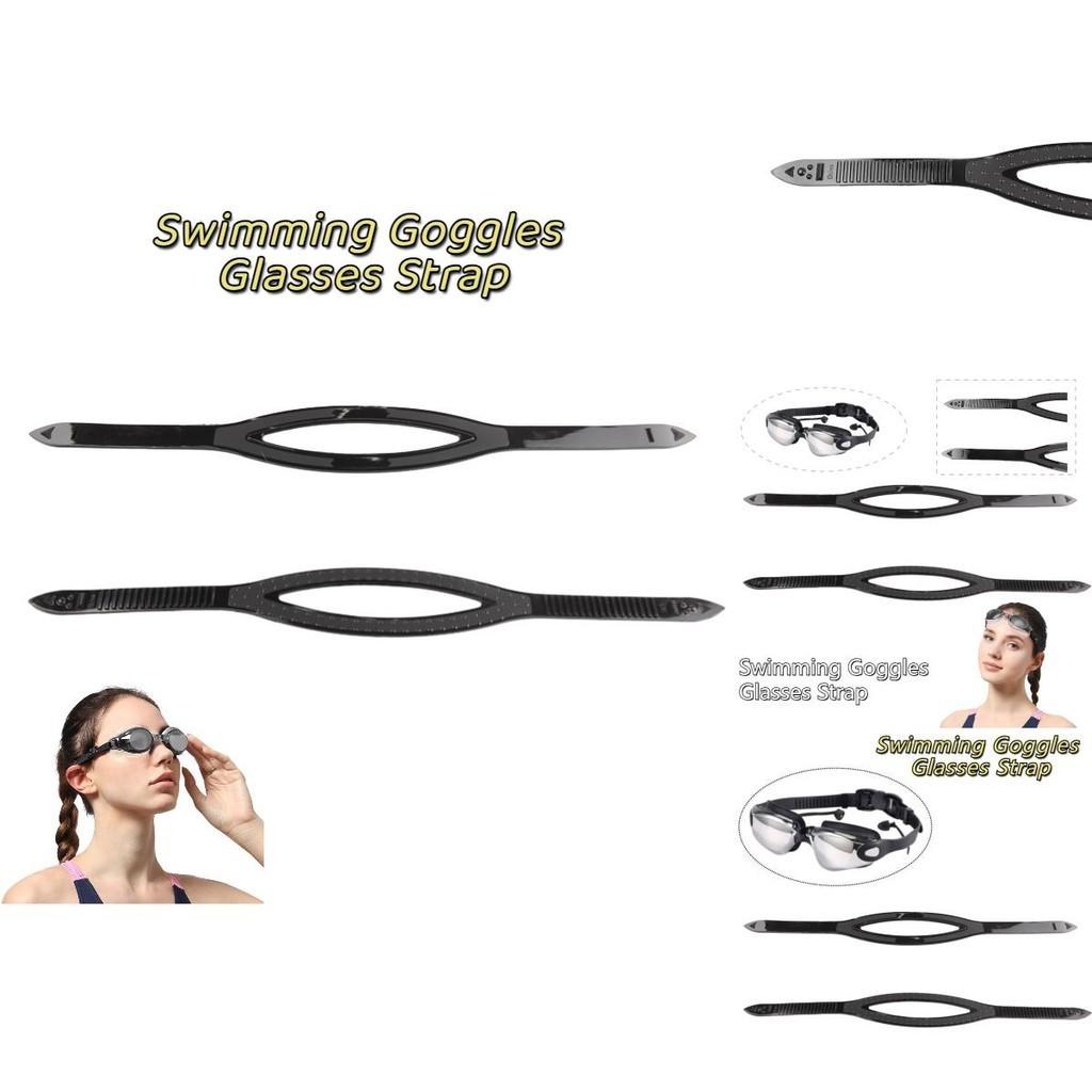 Verstellbares Silikonband für Tauchmaske Schwarz 54cm/21.25in Größe