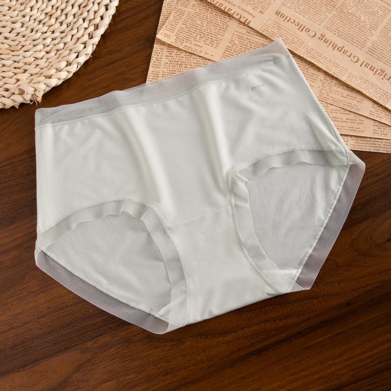 80s Modal Women's Mid-High Waist Seamless Antibacterial Briefs with Pure Cotton Crotch