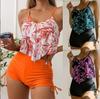 2025 New Foreign Trade Cross-border Amazon Europe and the United States Sexy High-waisted Split Bikini Women's Swimsuit Manufacturers Wholesale