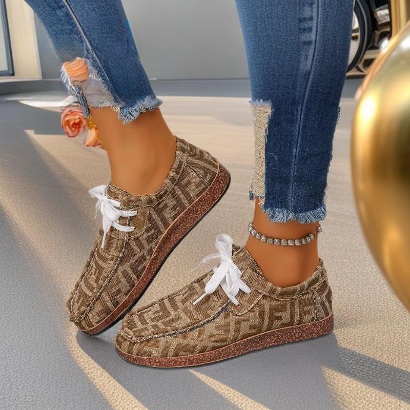 Buty damskie casualowe na płaskiej podeszwie sznurowane plus size