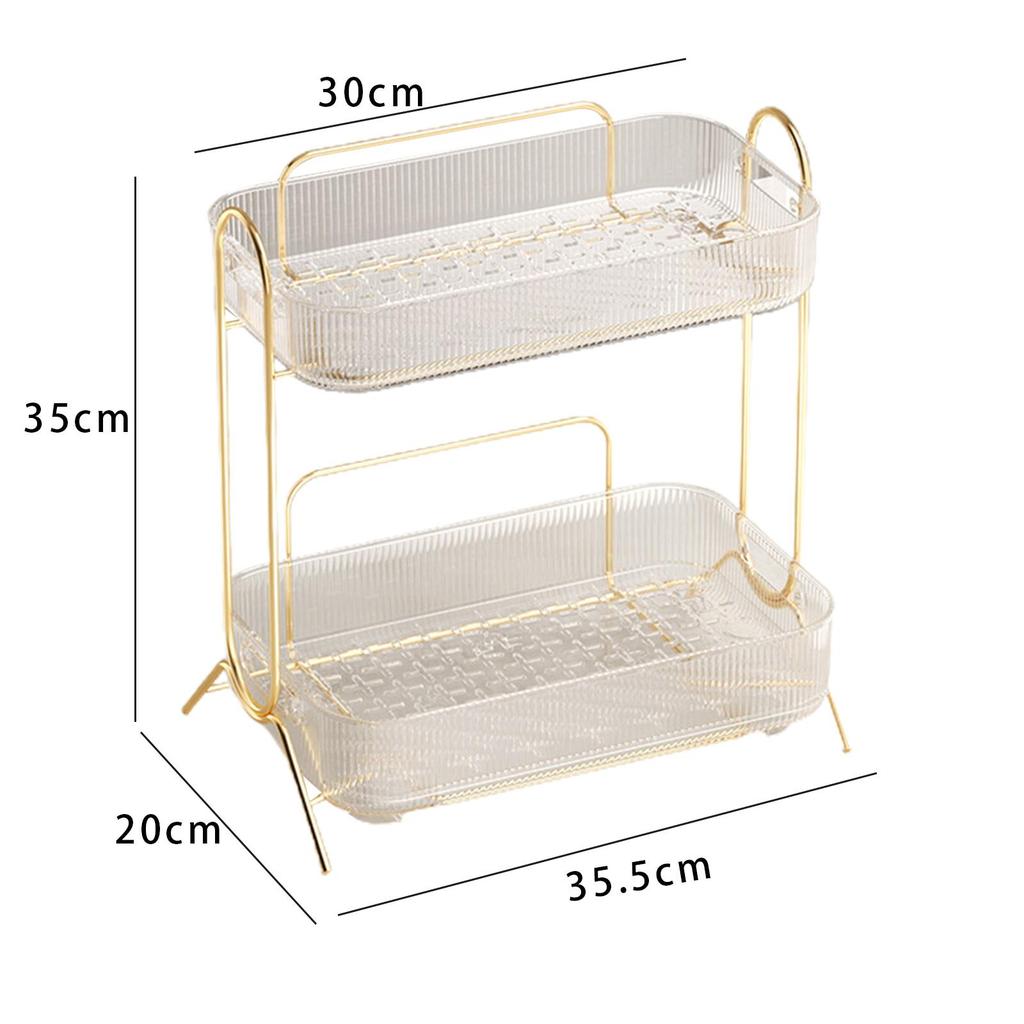 Cosmetics Organizer Rack Cups and Mugs Drain Buffet Serving Tray Multifunction Jewelry