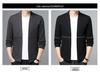 Men's Slim-Fit Knitted Cardigan - Korean Style Fashionable Long Sleeve Sweater Jacket for Spring/Autumn 2025.