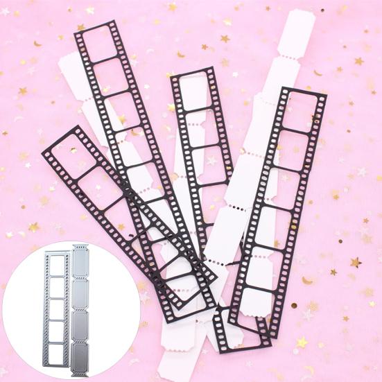 Fustella per biglietti cinematografici in metallo, scrapbooking, fai da te, goffratura, carta, artigianato, stencil