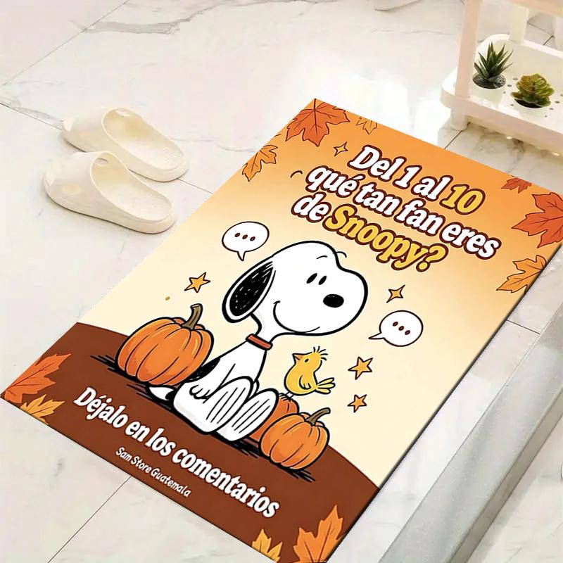 1Pc Snoopy Halloween Mummy Night Rug Office Carpet Indoor Outdoor Doormat Nonslip Soft And Comfortable Living Room Christmas Halloween Gift D91896