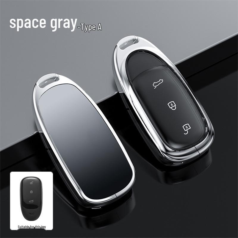 Compatible with Ideal L9 Key Case: 2022 Full Coverage Metal Remote Control Protective Shell for Men and Women