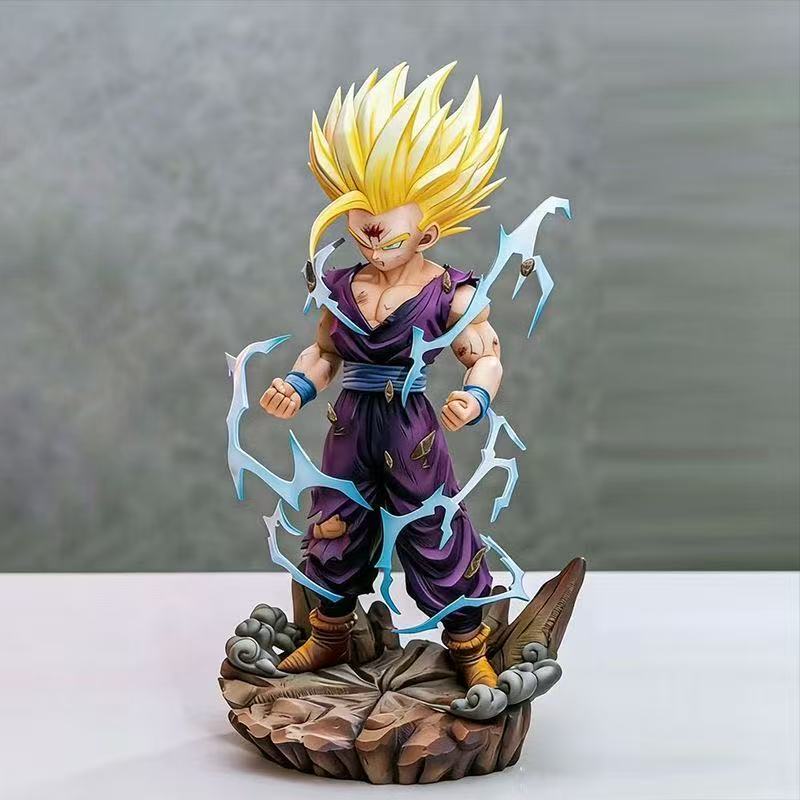 29cm/11.42inch Dragon Ball Z Son Gohan Figure Replace Heads Gohan Super Saiyan Pvc Action Figures Collection Mode Toys Gifts