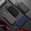 New Leather Keychain Men Women Key Holder Organizer Pouch Large Capacity Car Key Wallet Housekeeper Key Case Mini Card Bag
