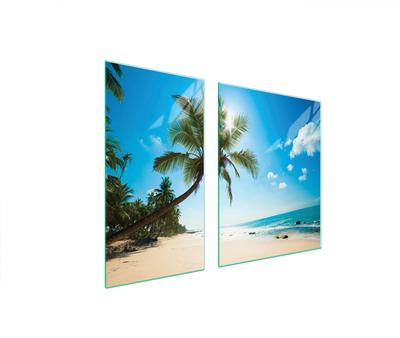 PLACA PROTECTORA DE CRISTAL PARA COCINA 90x52 PLAYA