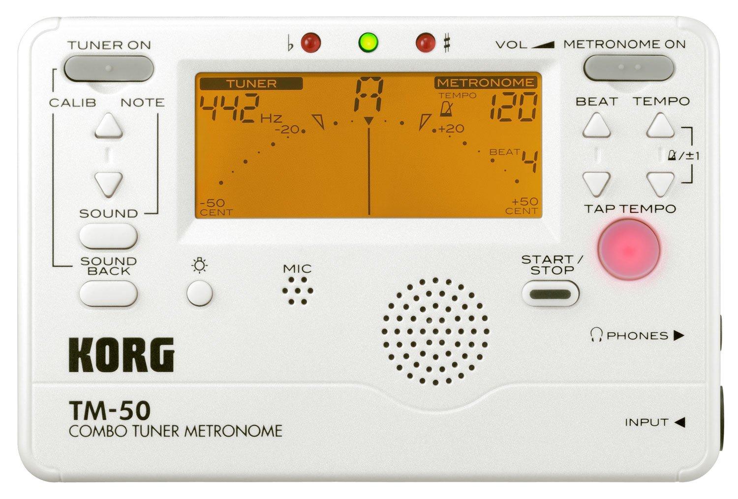 

KORG TunerMetronome TM-50 PW Pearl White