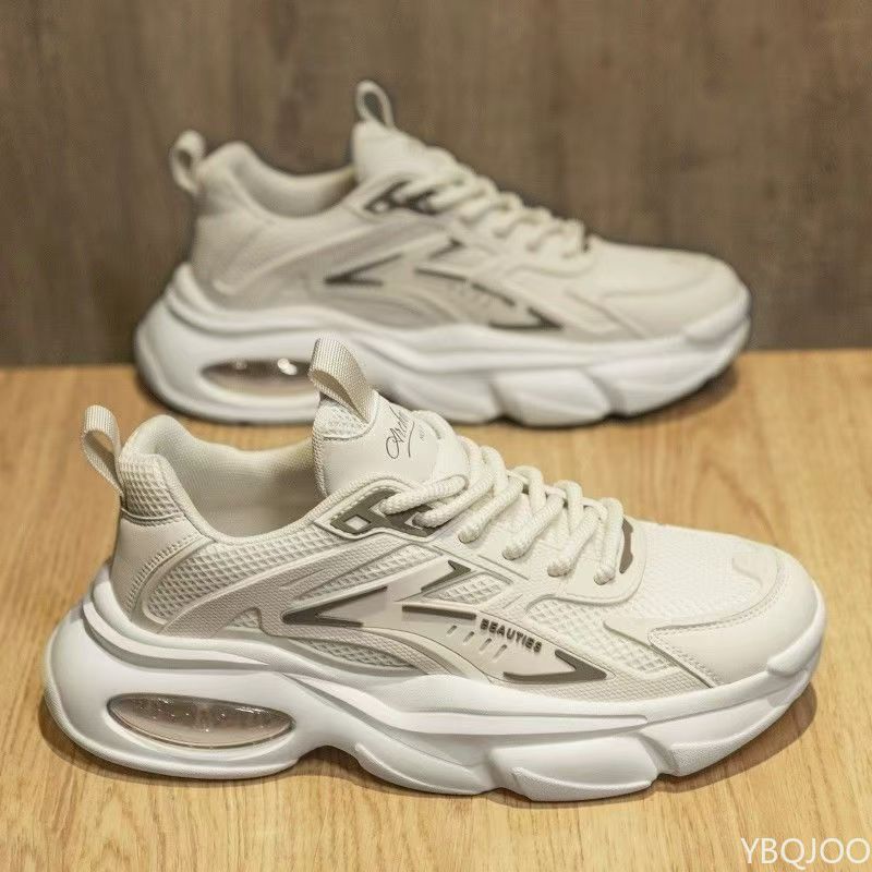 Fashionable versatile spring autumn new explosive thick soled men's shoes casual comfortable height increasing sports shoes