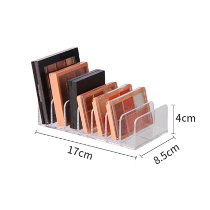 

Палитра, чехол для пудры, ящик для хранения инструментов для макияжа, прозрачный пластиковый настольный ящик для хранения 17*8.5*4cm