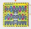 Kids' Wooden Train Garage Magnetic Maze Bead Game - Pen Control & Counting Board Educational Toy