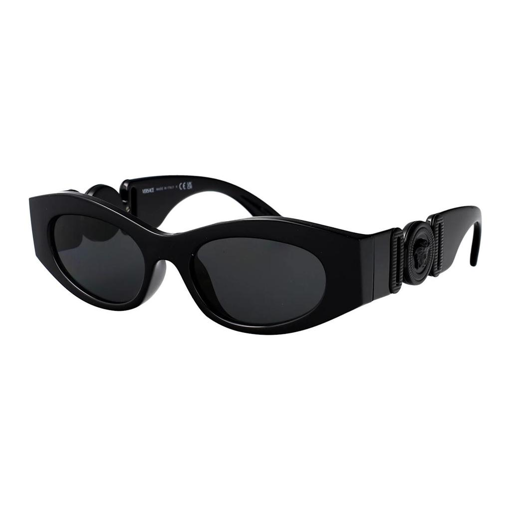 Versace Solid Design Cat Eye Sunglasses Women Sunglasses Black VE4480U