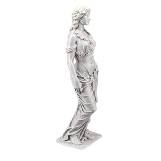 3D Printed Goddess Figurine Elegant Greek Goddess Statue Roman-Style Female Sculpture for Office Living Room Desk Shelf Decor