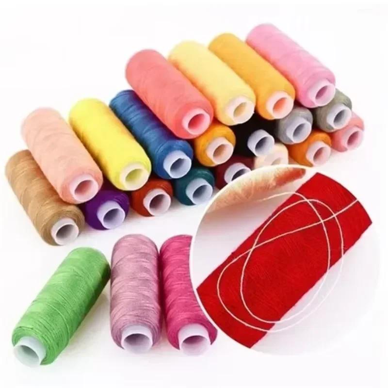24 Colour Polyester Machine Embroidery Sewing Threads Hand Sewing Thread Craft Patch Steering Wheel Sewing Supplies
