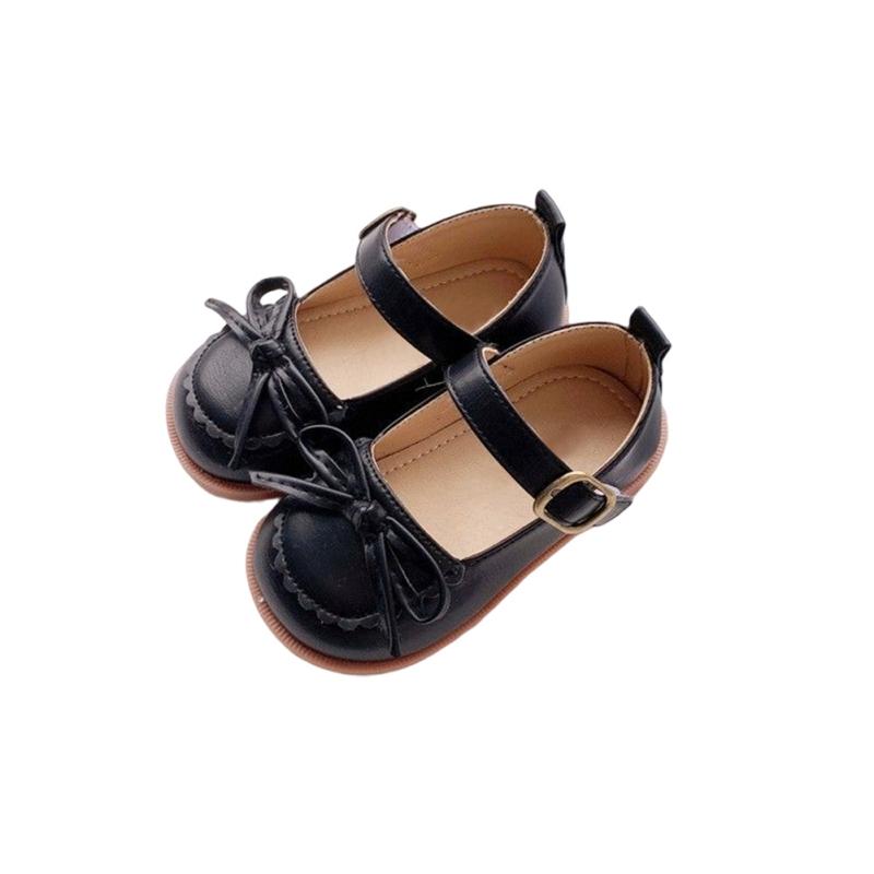 

Весенняя детская обувь для девочек, детская обувь из искусственной кожи, модные туфли принцессы на плоской подошве с милым бантом для маленьких девочек, туфли на плоской подошве для маленьких девочек 24