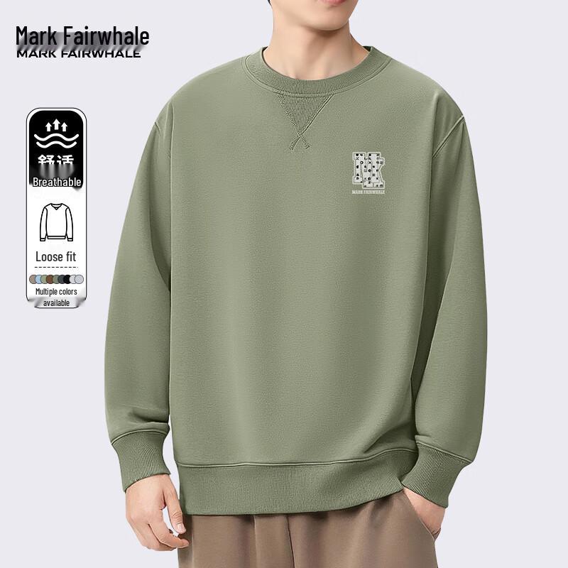 

Mark Fairwhale Men s Letter Print Pullover Sweatshirt L