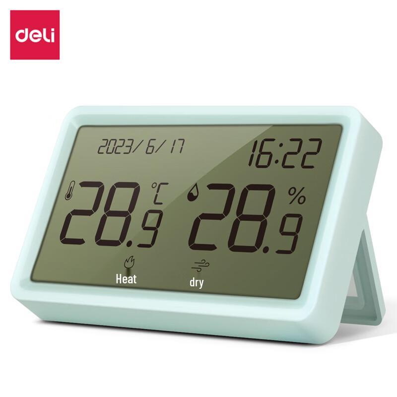 Deli Digital Thermometer Hygrometer