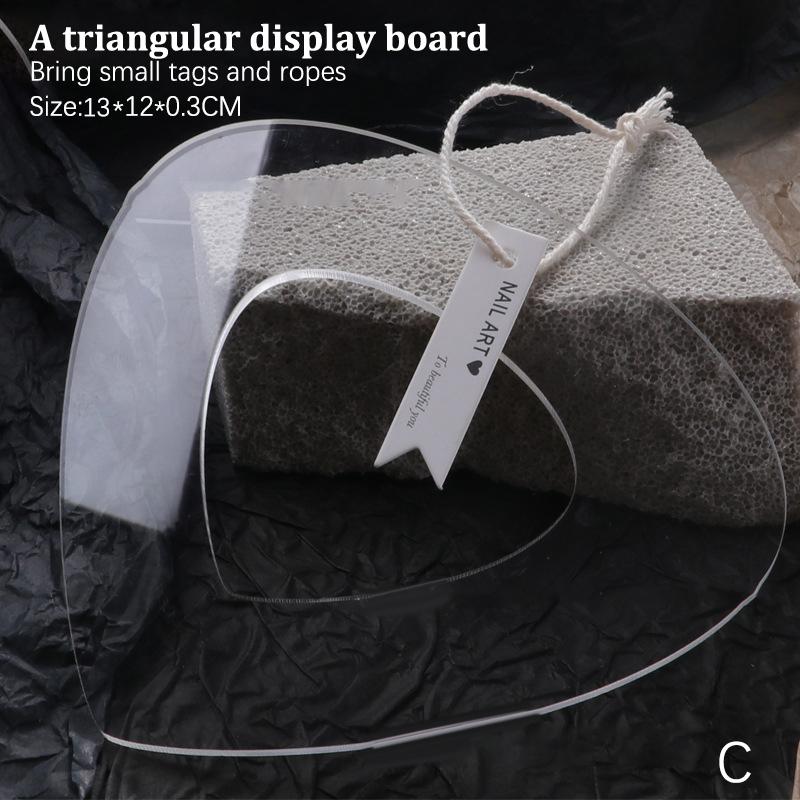 

Прозрачная акриловая пластина для ногтей УФ-лампой для дизайна ногтей Цветная карта Дисплей Стойка для маникюрных работ Дисплейная доска