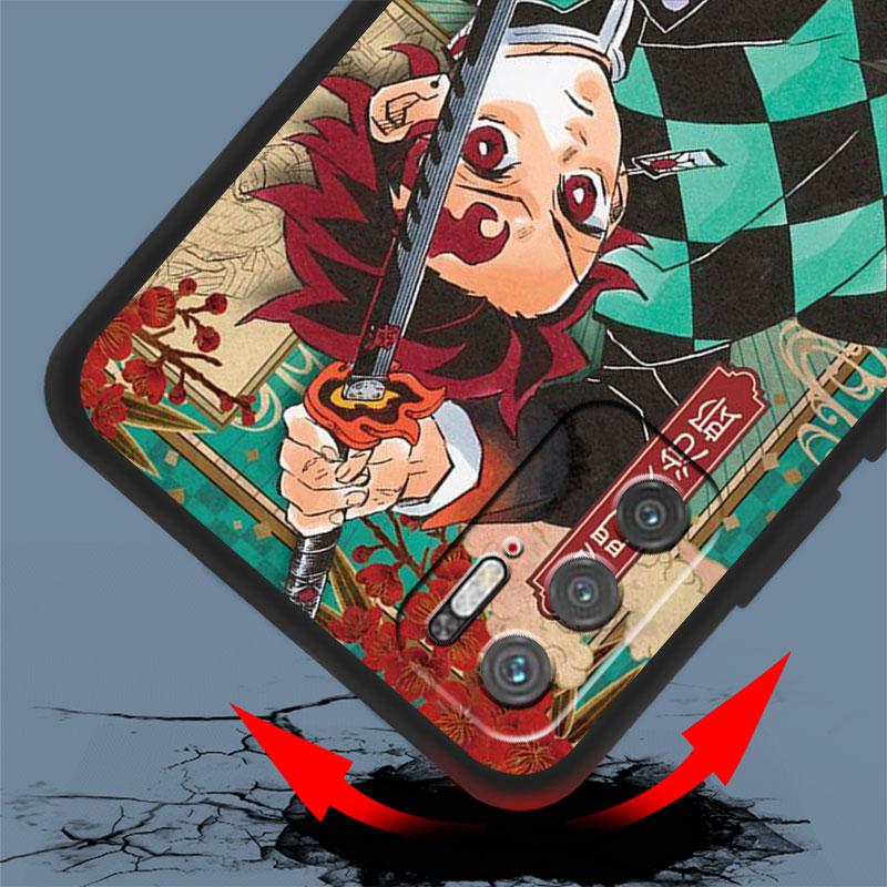 Fall für Xiaomi Redmi Hinweis 11 10 9 8 Pro 12 10C 9S 10S 11S 9A 9T 9C 10A 7 K40 8T Silikon Telefon Abdeckung Dämon Slayer Kunst Fundas