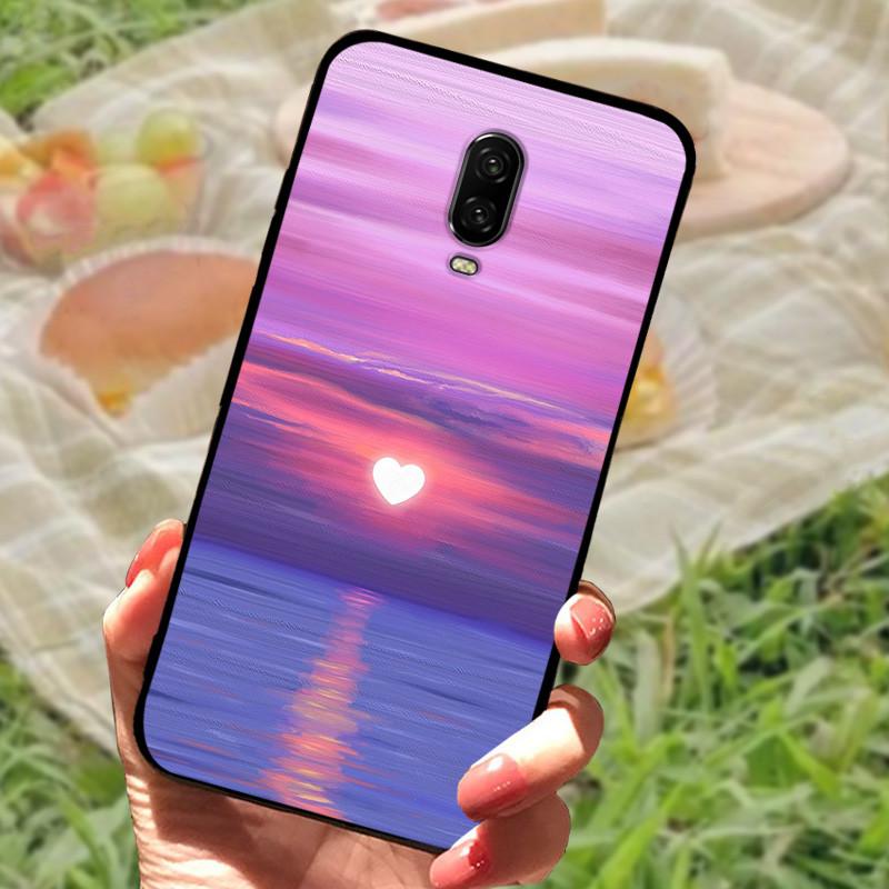 For Oneplus 6T Case Silicone Soft TPU Phone Cover For One Plus 6 6T Case Bumper For Oneplus 6 6 T Capa Mabrle Fashion Coques