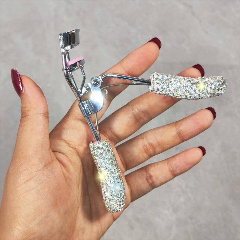 

Роскошный набор щипцов для завивки ресниц с бриллиантами и расчески - Элегантный набор для ухода за глазами из двух предметов