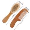 Wooden Hair Brush Washing Eco Friendly Soft Wood Hair Brush For Baby Infant