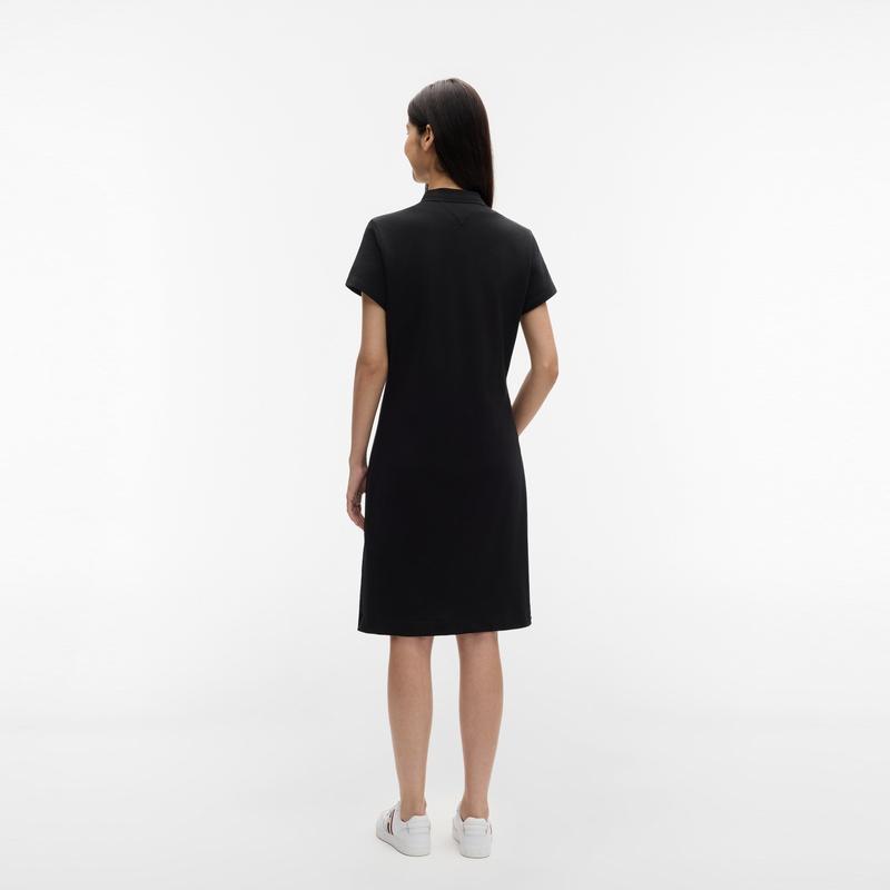 Tommy Hilfiger American Classic Slim Fit Solid Color Pique Knit Polo Dress Women Dresses 76J3205BDS