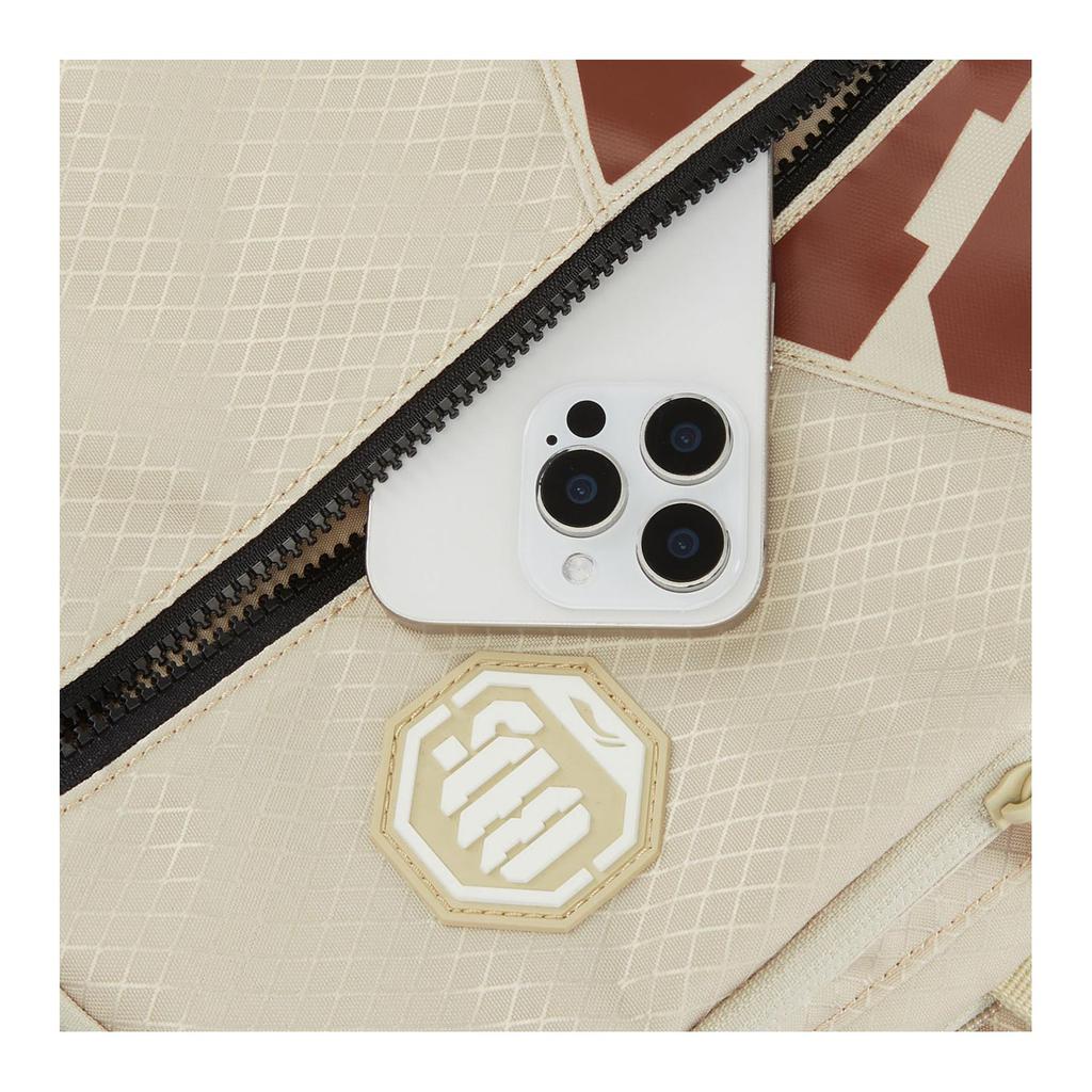 New LiNing BadFive Polyester Backpack Regular Unisex Plain Khaki ABSV211-3