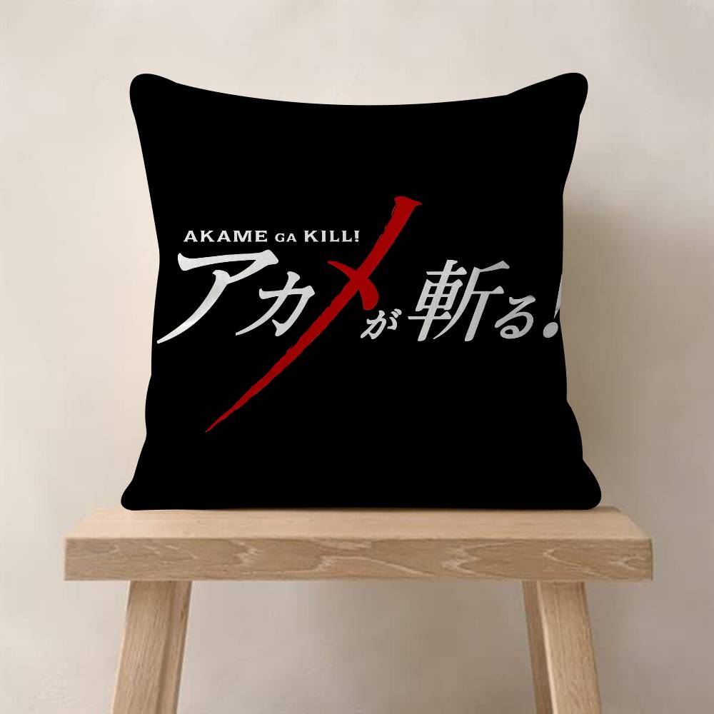 Anime A-Akame Ga Kill Maple Design Cushion Cover Happy Autumn Harvest Decor Holiday Decorati Pillow Cover