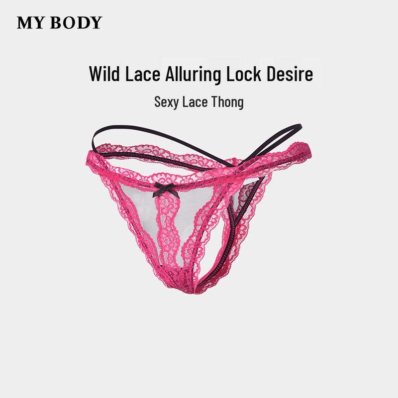 

mybody Женское кружевное нижнее белье стринг с низкой посадкой M