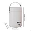 Portable Washing Machine Lightweight Laundry Washer for Apartment Camping RV White