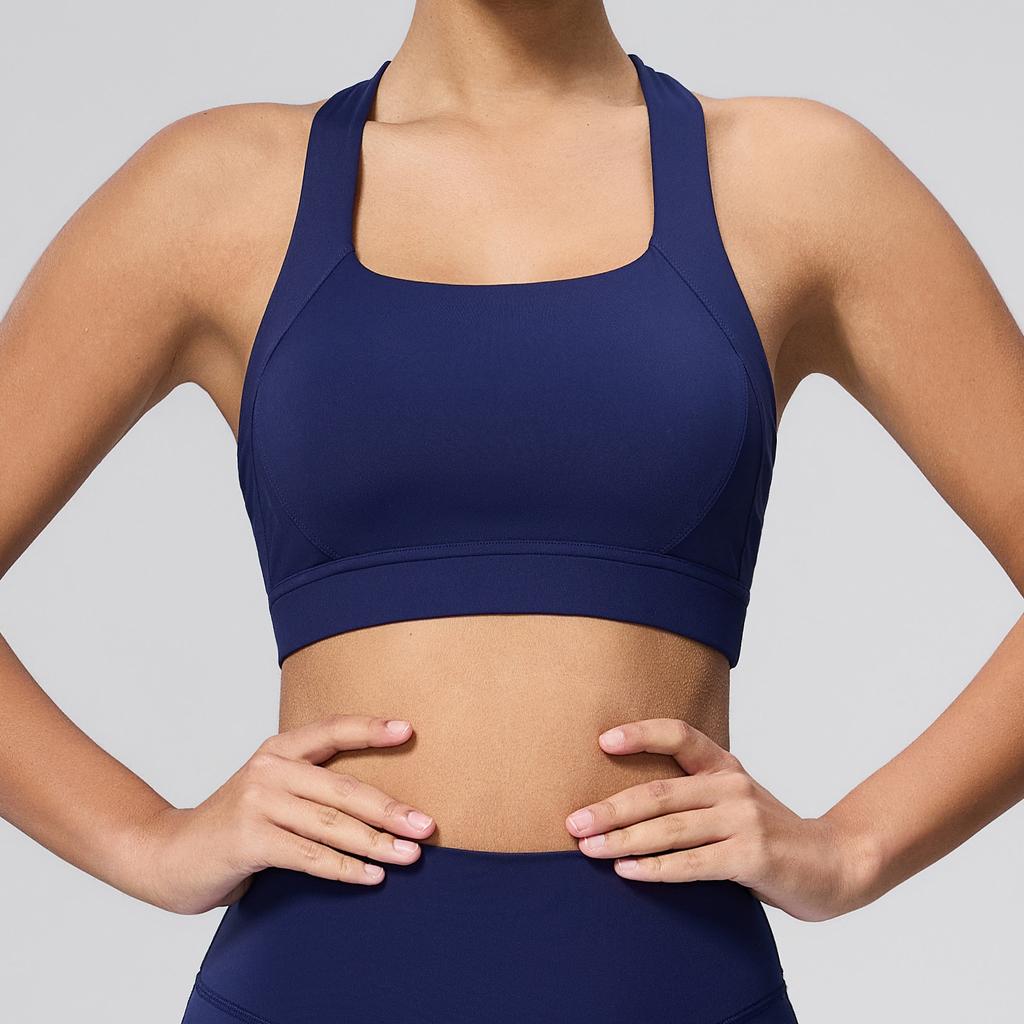 Women's High Impact Buttery Soft Sports Bra High Stretch Shockproof Racerback Yoga Tank Top Gym Running Fitness Athletic Underwear