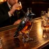 Fine Wine Server Crow Whiskey Decanter, 350ml Capacity Liquor Glass Bottle, Craft Container Decorative Alcohol Dispenser for Home Kitchen Bar Holiday