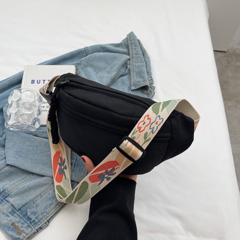 

2024 Модная женская универсальная сумка через плечо на талию и грудь чёрный