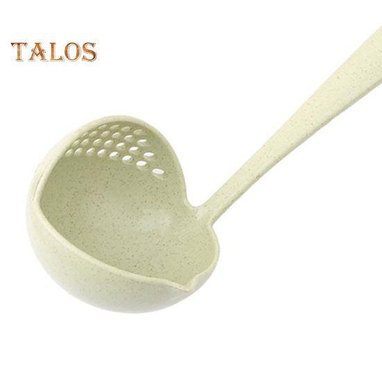 Strainer Spoon Eco-friendly Easy To Clean Two-in-one Delicate Multifunctional Soup Spoon with Hanging Hole for Hotel