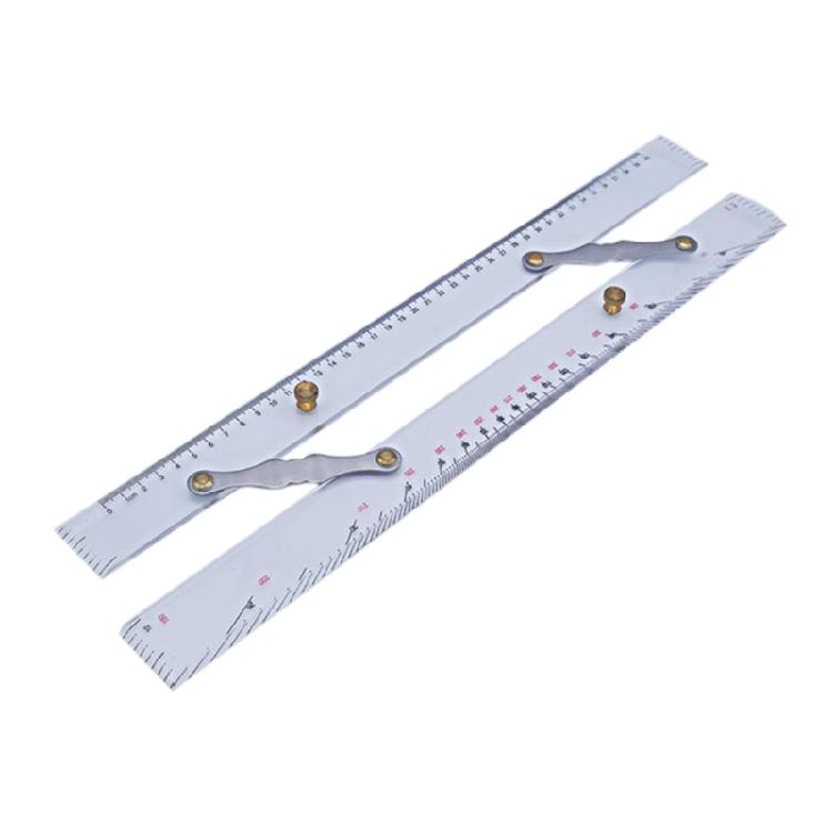 Clear Sea Chart Measuring Divider Marine Navigation Parallel Ruler 1
