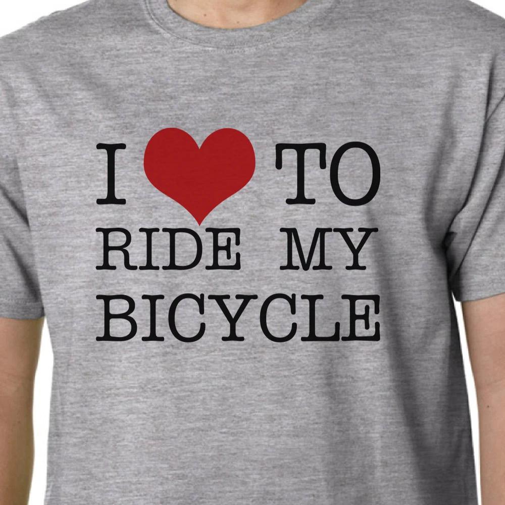 I Love To Ride My Bicycle TShirt Eco Environunisext Queen Cycling Bike Quote Geek