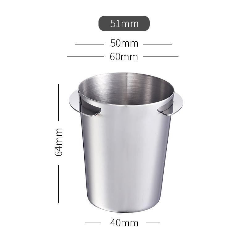 

Чашка для дозирования кофе, чашка для нюхания для эспрессо-машины, износостойкие аксессуары для кофейной посуды из нержавеющей стали