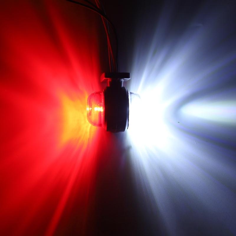 1Pcs Dual Color 12-24V Universal Truck Side Light Width Light For Truck Warning Light Safety Light Indicator Lamp Car Signal Led