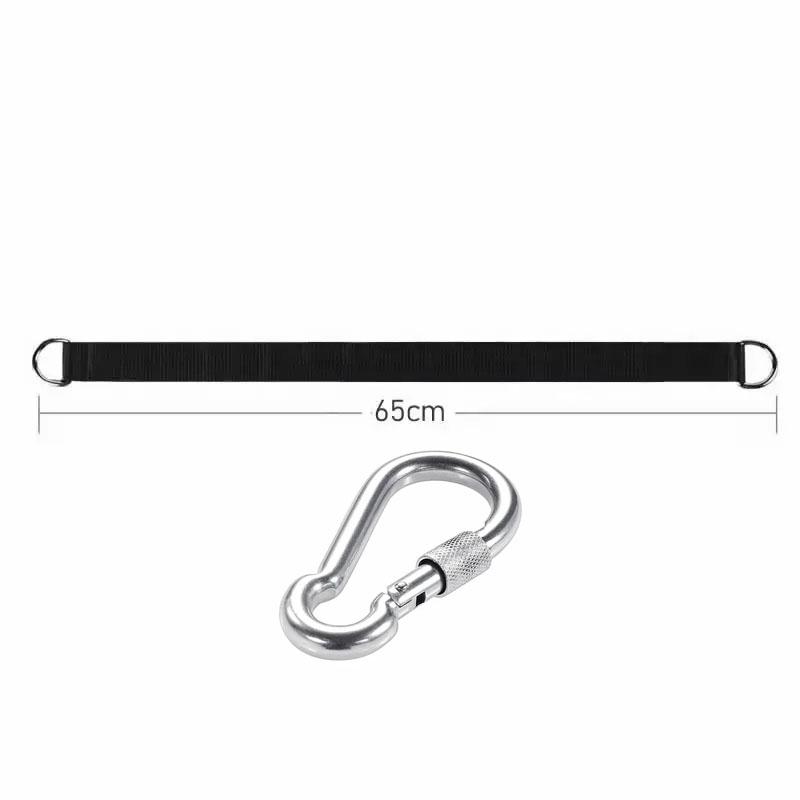 Outdoor Tree Swing Straps 200kg Heavy Duty Hook Ring Hanging Belt Connecting Belt for Hammock Punching Bag Swing Horizontal Bar