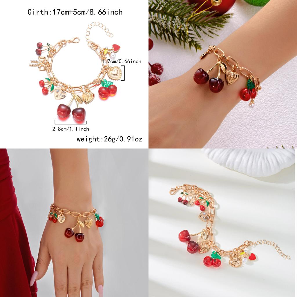 Cherry Blossom Alloy Jewelry With Butterfly Bow Pendant Accessory