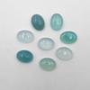 Natural Aqua Chalcedony Oval Cabochon Loose Gemstone Lot 8 Pcs 12*16 MM 63 CT For Jewelry Making