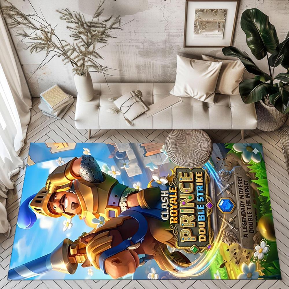 Clash Royale Game Square rugs are a great choice for living rooms, bedrooms, home décor, and as gifts.